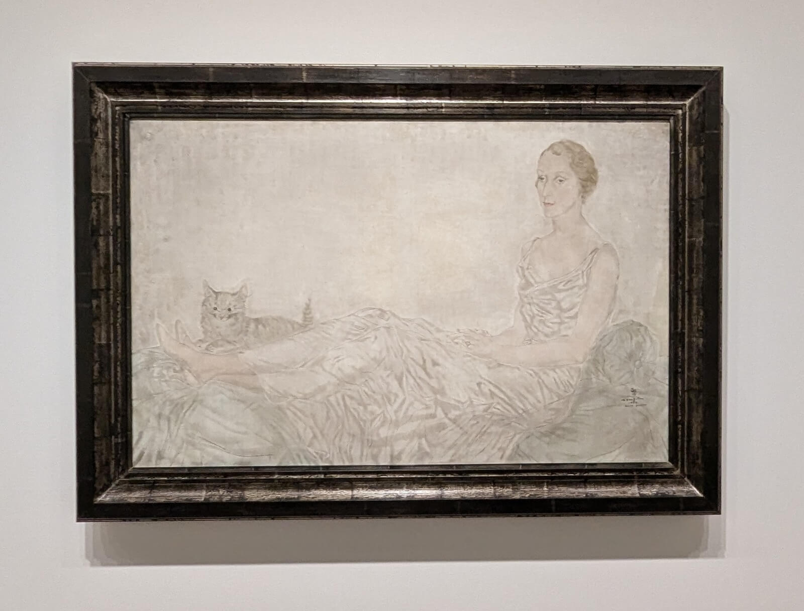 アーティゾン美術館・藤田嗣治/レオナール藤田《横たわる女と猫》