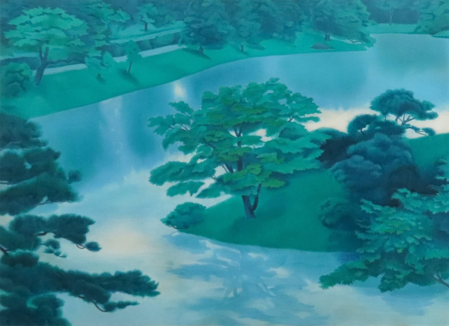 東山魁夷《緑潤う》