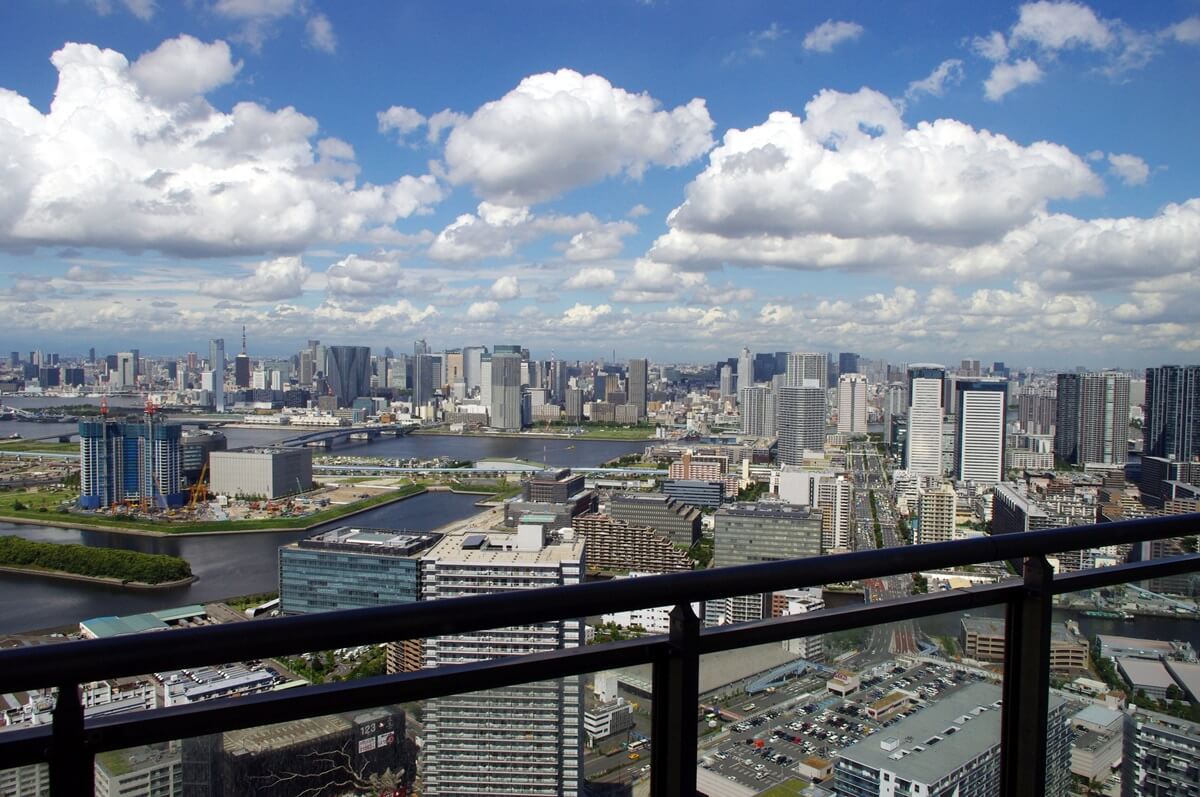 東雲のタワーマンションからの豊洲方面の眺望 (4)