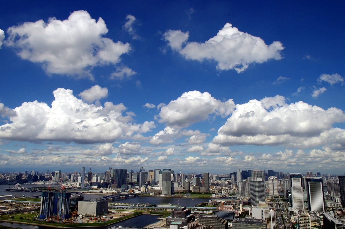 東雲のタワーマンションからの雲の眺望 (6)