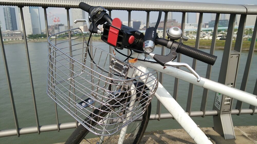 前カゴSTB-220　ステンレス　自転車用カゴ　stainless basket (1)