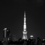 東京タワーと六本木ヒルズ。