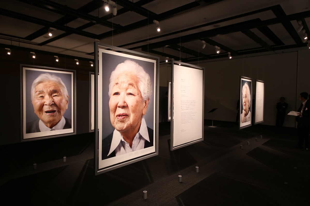 100歳の人を撮り続けている写真家の展覧会「100歳の記憶展」 - 虎ノ門ヒルズで開催　centenarian people (3)