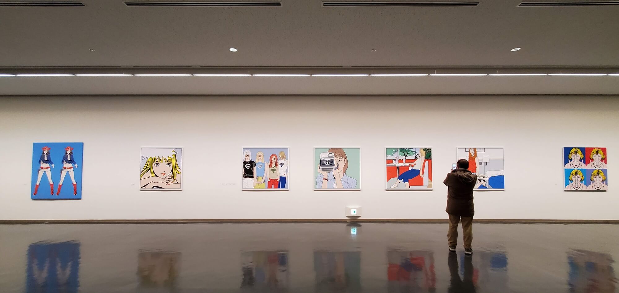 千葉県立美術館　企画展 江口寿史イラストレーション展　彼女－世界の誰にも描けない君の絵を描いている－