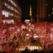 2014年　六本木ヒルズ　ケアキ坂　赤いイルミネーション　red Illumination roppongihills keyakizaka (4)