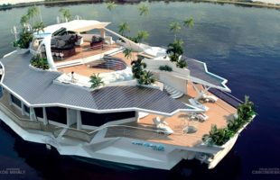 別荘型クルーザー？ヨット？